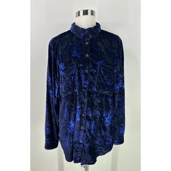 Anthropologie Pilcro Suede Button Down Shirt - Picture 1 of 8